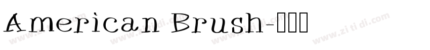 American Brush字体转换